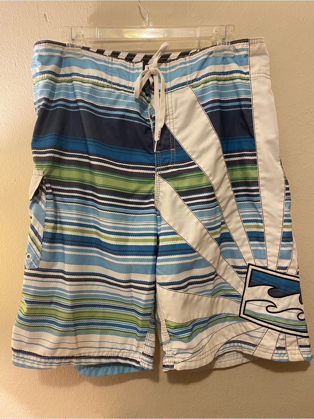 Y2K Billabong Men’s Andy Irons Rising Sun Board Shorts Sz34